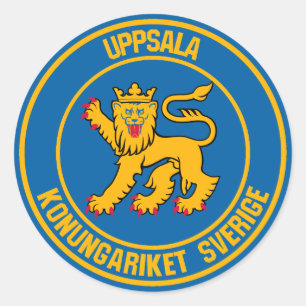 Adesivo Emblem de Uppsala Round