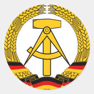 Adesivo Emblem der DDR - Emblema nacional do GDR