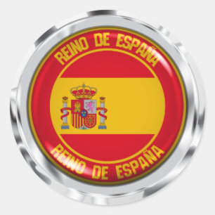 Adesivo Emblem espanha redonda