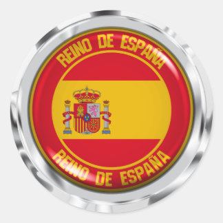 Adesivo Emblem espanha redonda