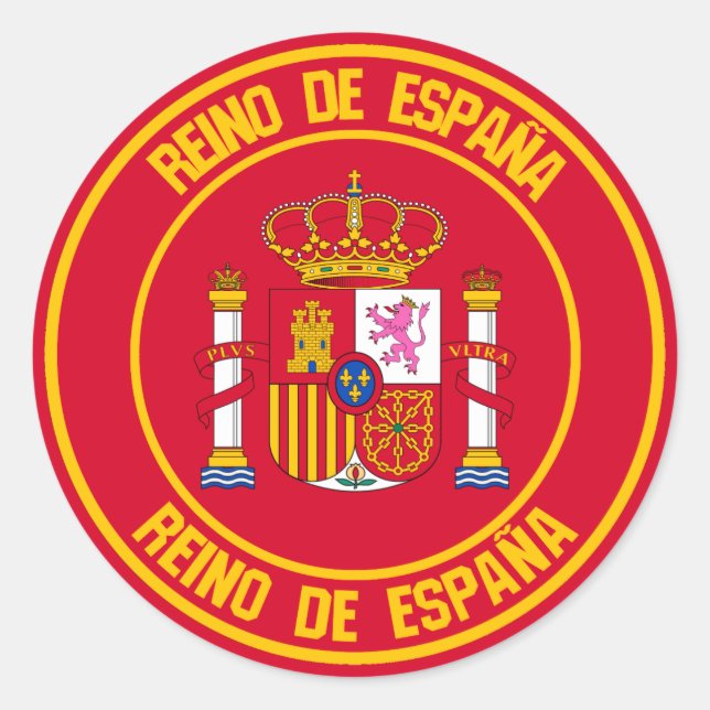 Adesivo Emblem espanha redonda (Frente)