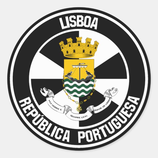 Adesivo Emblem liso de Lisboa (Frente)