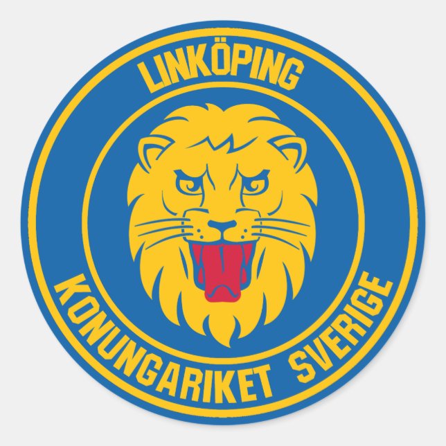 Adesivo Emblem redonda de Linköping (Frente)