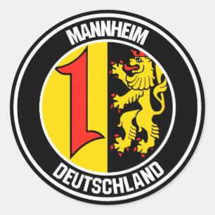 Adesivo Emblem redonda de Mannheim