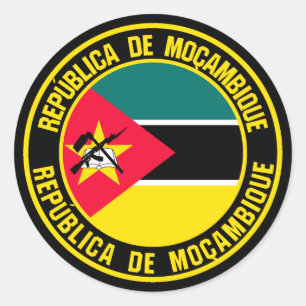 Adesivo Emblem redonda em Moçambique