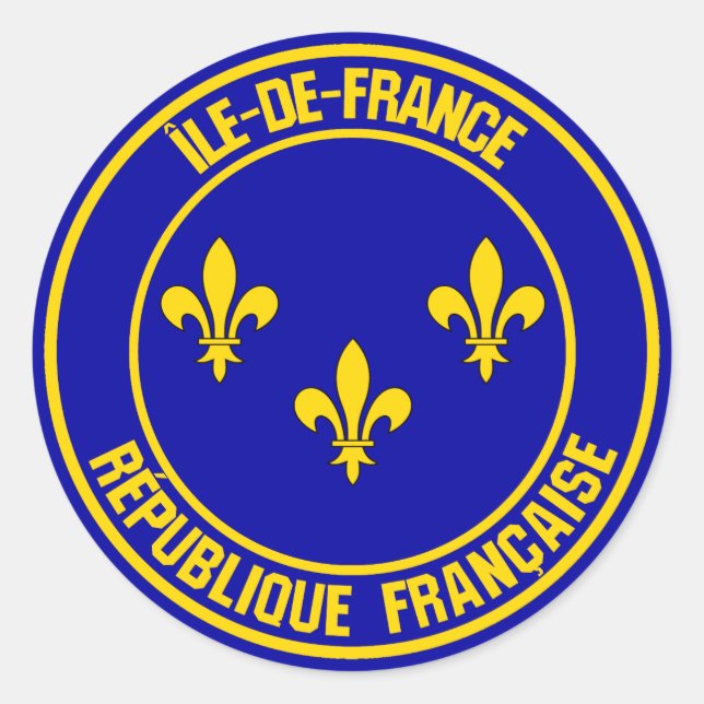 Adesivo Emblem redonda Île-de-France (Frente)