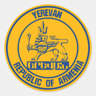 Adesivo Emblem redonda Yerevan
