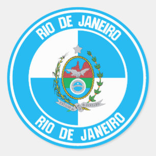 Adesivo Emblem redondo do Rio de Janeiro