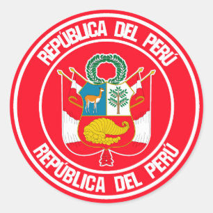 Adesivo Emblem redondo no Peru