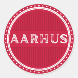 Adesivo Emblema Aarhus City Pride – Identidade Dinamarques
