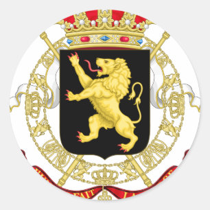 Adesivo Emblema belga - brasão de Bélgica
