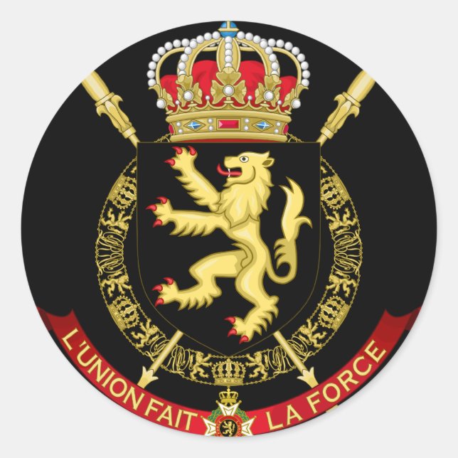 Adesivo emblema bélgico (Frente)