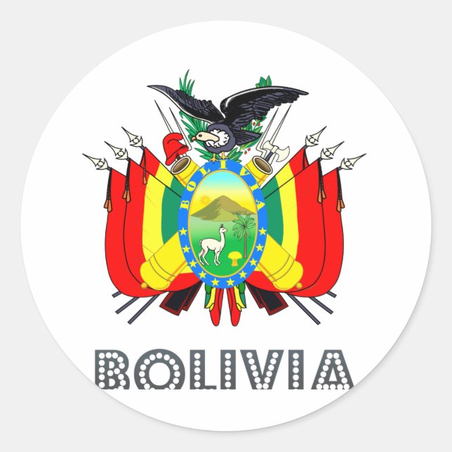Adesivo Emblema boliviano (Frente)