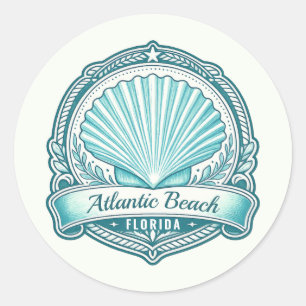 Adesivo Emblema Costeiro de Atlantic Beach FL