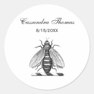 Adesivo Emblema da Abelha Herádica de Pré-Disquete, Casaco