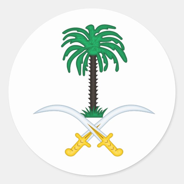 Adesivo Emblema da Arábia Saudita (Frente)