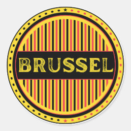 Adesivo Emblema da Brussel City Pride – Identidade Belga