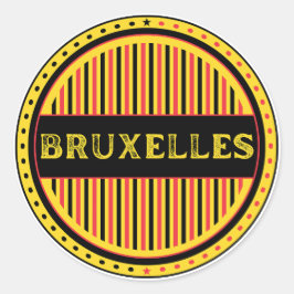 Adesivo Emblema da Bruxelles City Pride – Identidade Belga