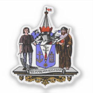 Adesivo Emblema da cidade de Southend-on-Sea, Inglaterra