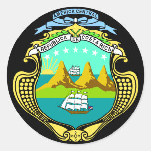 Adesivo emblema da costa rica