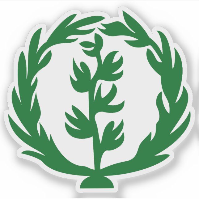 Adesivo Emblema da Eritreia (1952-1962) (Frente)