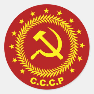 Adesivo Emblema da foice do martelo de CCCP