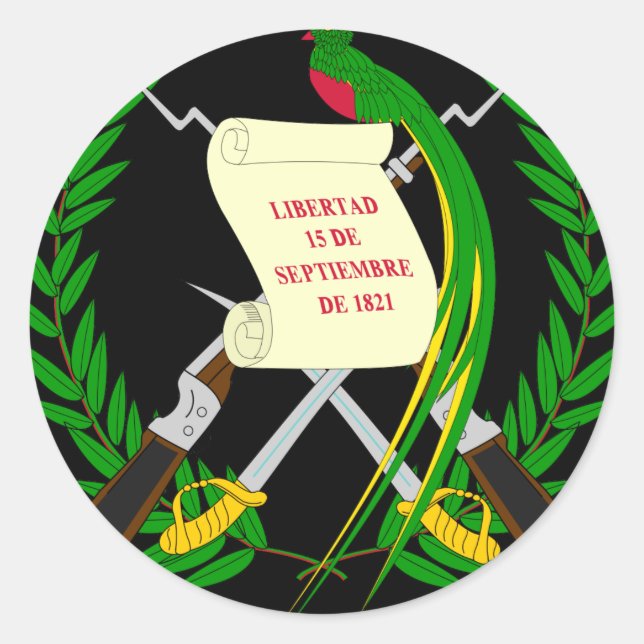 Adesivo emblema da guatemala (Frente)