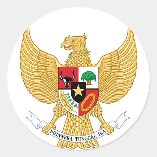 Adesivo emblema da indonésia (Frente)