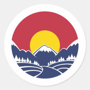 Adesivo Emblema da montanha rochosa de Colorado