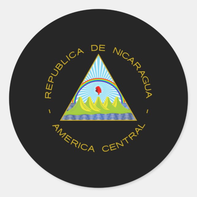 Adesivo Emblema Da Nicarágua (Frente)