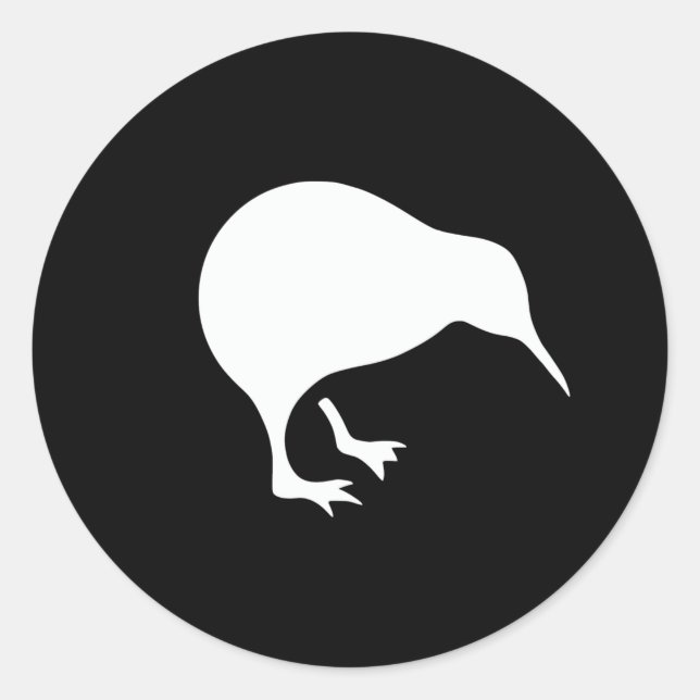 Adesivo emblema da Nova Zelândia do Kiwi (Frente)