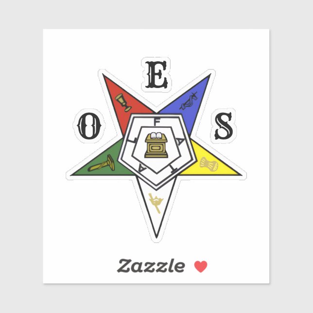Adesivo Emblema da Ordem da Estrela Oriental (Folha)