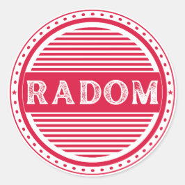 Adesivo Emblema da Orgulho da Cidade de Radom – Identidade