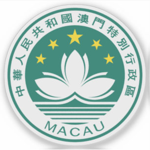 Adesivo Emblema da região de Macau (Macau), China