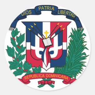 Adesivo emblema da república dominicana
