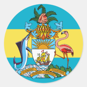 Adesivo emblema de bahamas