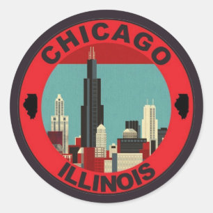 Adesivo Emblema de Chicago