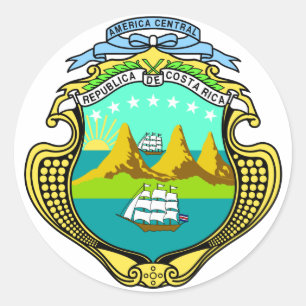 Adesivo emblema de Costa-Rica