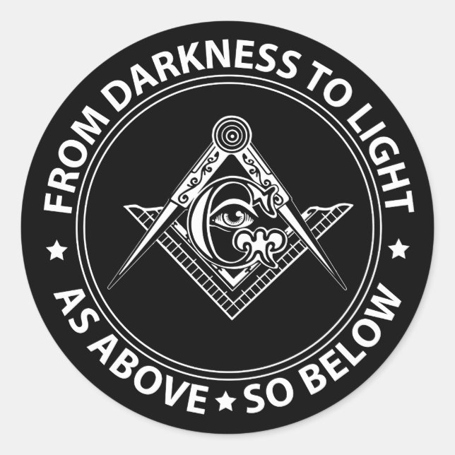 Adesivo Emblema de Freemasonry (Frente)