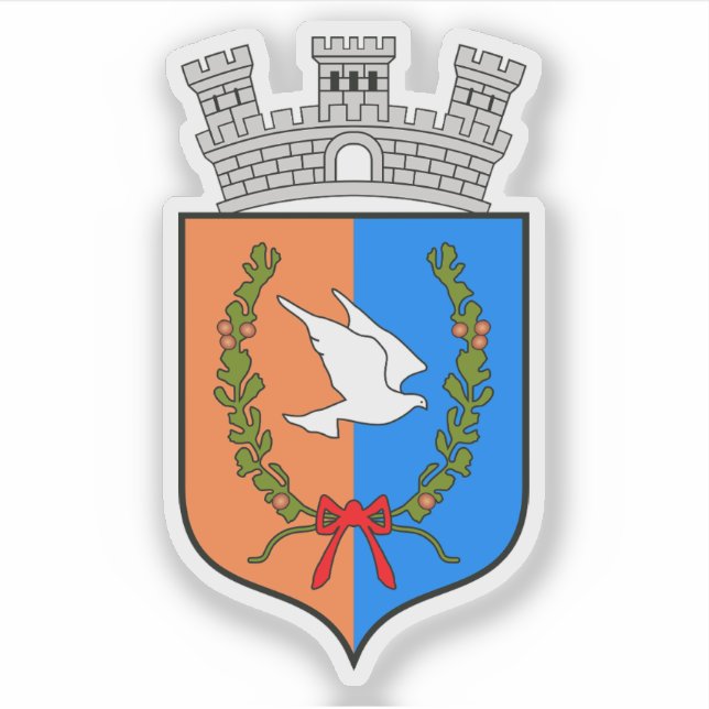 Adesivo Emblema de Gramsh, Albânia (Frente)