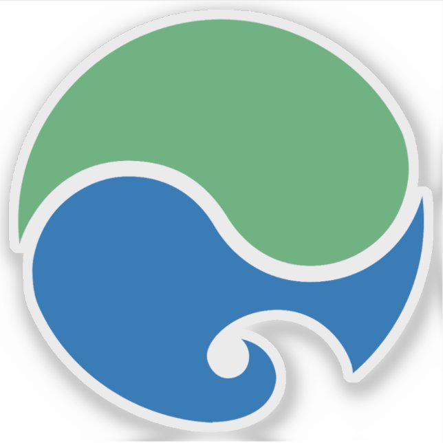 Adesivo Emblema de Hamamatsu, Shizuoka, Japão (Frente)