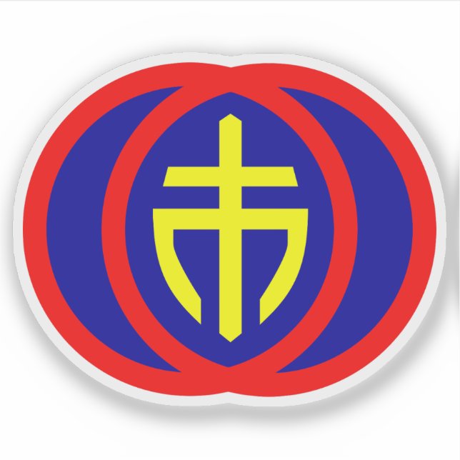 Adesivo Emblema de Kunming, RPC da China (1922–1949) (Frente)