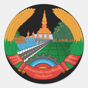 Adesivo emblema de laos