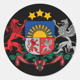 Adesivo emblema de latvia