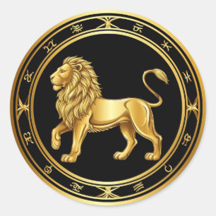 Adesivo Emblema de Leão do Zodíaco