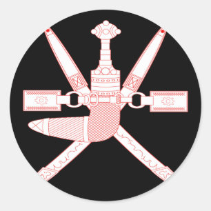 Adesivo emblema de oman