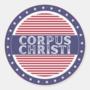 Adesivo Emblema de Orgulho da Cidade de Corpus Christi Ide