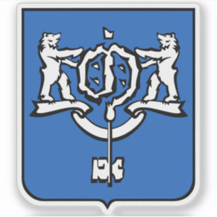 Adesivo Emblema de Yuzhno-Sakhalinsk (Oblast de Sakhalin)