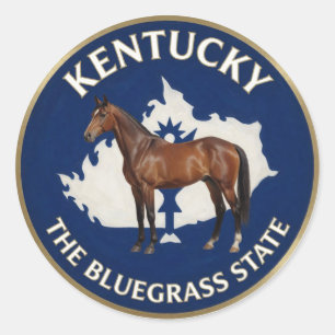 Adesivo Emblema do Cavalo do Orgulho do Estado de Kentucky