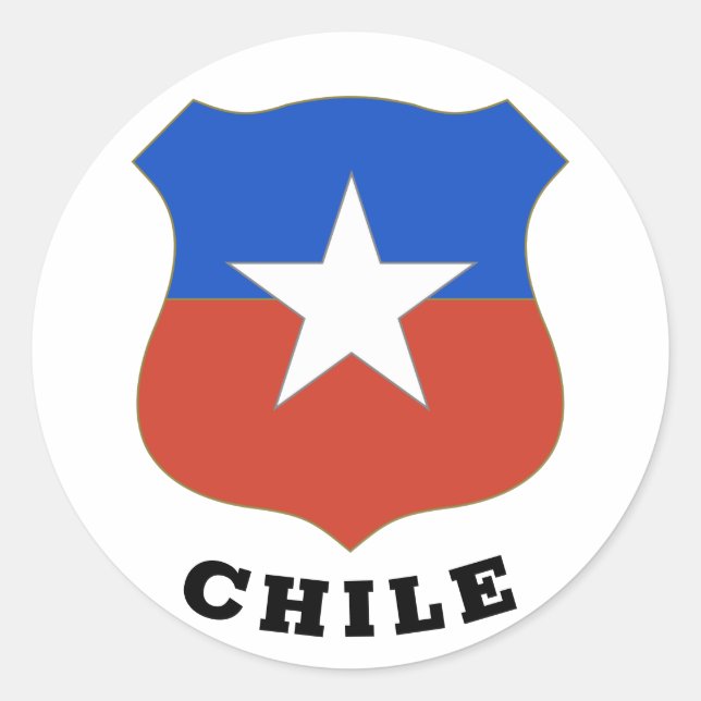 Adesivo Emblema do Chile (Frente)